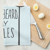 Ma barbe, mes serviettes de cuisine de règles (Quart Plié)