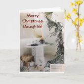 MA BELLE FILLE FAIT DE NOËL UNE CARTE MERRIER (Fleur jaune)