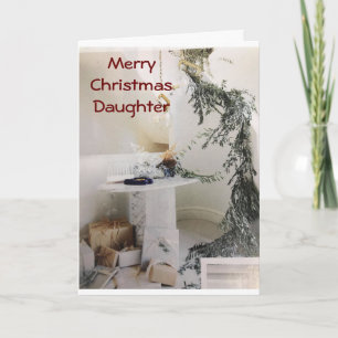 MA BELLE FILLE FAIT DE NOËL UNE CARTE MERRIER