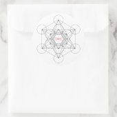 ma boîte est un... métatrons cube. autocollant (Sac)