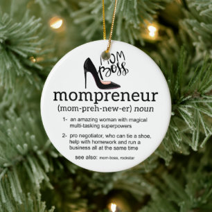 Ma Boss Mompreneur Keramisch Ornament