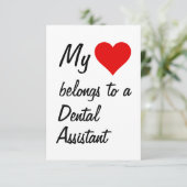 Ma carte appartient à un assistant dentaire (Debout devant)