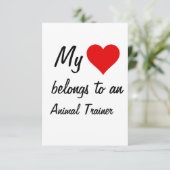 Ma carte appartient à un dresseur d'animaux (Debout devant)