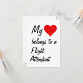 Ma carte appartient à un(e) agent de bord (Devant/Arrière en situation)