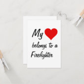 Ma carte appartient à un pompier (Devant/Arrière en situation)