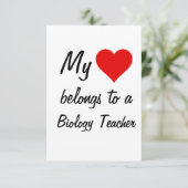Ma carte appartient à un professeur de biologie (Debout devant)