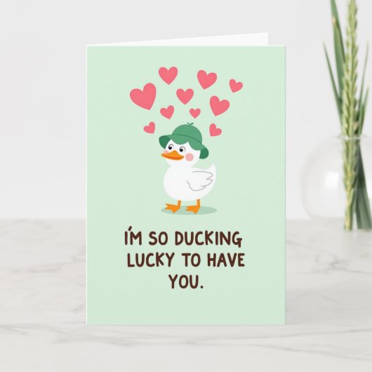 Ma carte canard chanceux (Devant)