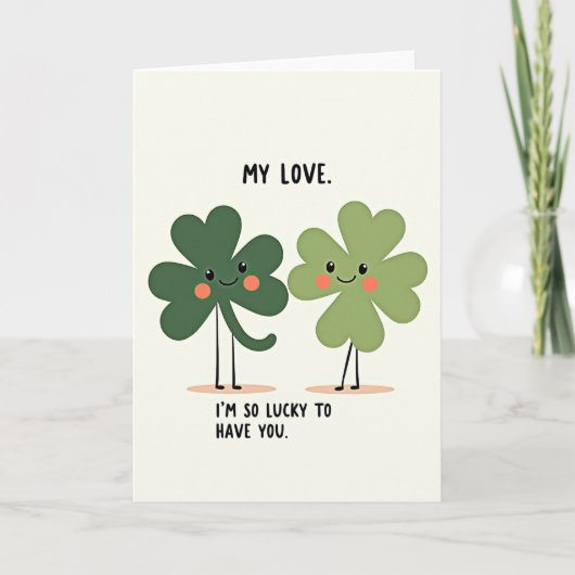 Ma carte Chanceuse Mon Amour (Devant)