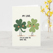 Ma carte Chanceuse Mon Amour (Fleur jaune)