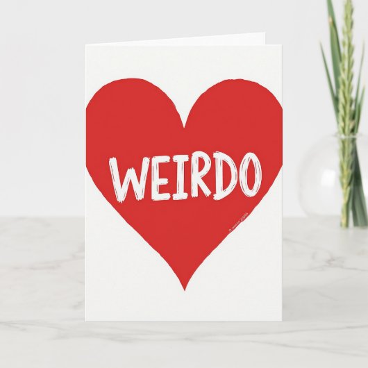 Ma carte cœur bizarre (Devant)