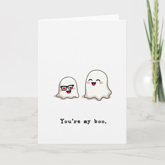 Ma carte d'amour fantôme Boo (Devant)