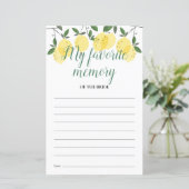 Ma carte de Fête des mariées de citrons mémoire pr (Debout devant)