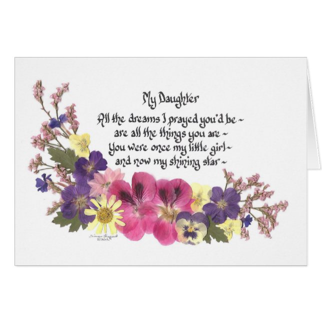 Ma carte de fille (Devant horizontal)