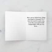 Ma carte de la Saint-Valentin personnalisée 'Mon c (Intérieur)