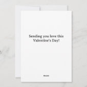 Ma carte de la Saint-Valentin pour mon amour (Dos)