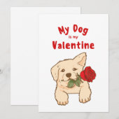 ma carte de la Saint-Valentin pour mon chien (Devant / Derrière)