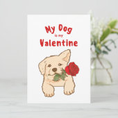 ma carte de la Saint-Valentin pour mon chien (Debout devant)
