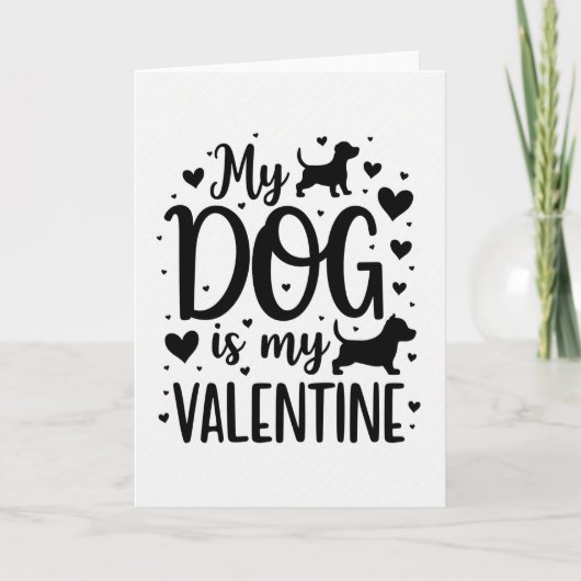 Ma carte de la Saint-Valentin pour mon chien (Devant)