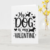 Ma carte de la Saint-Valentin pour mon chien (Fleur jaune)