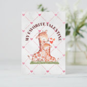 Ma carte de la Saint-Valentin préférée 3,5" x 5" c (Debout devant)