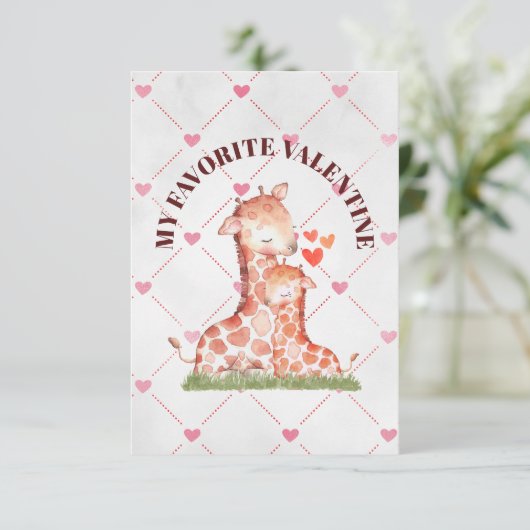 Ma carte de la Saint-Valentin préférée 8,9 cm x 12 (Debout devant)