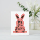 Ma carte de Pâques de mon premier bébé lapin (Debout devant)