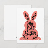 Ma carte de Pâques de mon premier bébé lapin (Devant / Derrière)