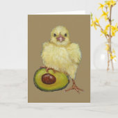 Ma carte de voeux Avocado (Fleur jaune)