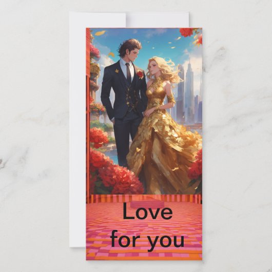 Ma carte de voeux 💕 d'amour (Devant)
