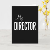 Ma carte de voeux de directeur (coutume) (Fleur jaune)