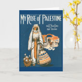 Ma carte de voeux du Rose de Palestine (Fleur jaune)