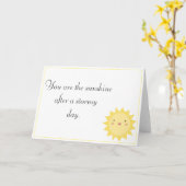 Ma carte de voeux intérieure de blanc de soleil (Fleur jaune)