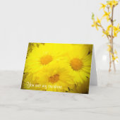 Ma carte de voeux Sunshine (Fleur jaune)