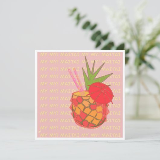 Ma carte My Mai Tai Note (Debout devant)