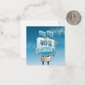 Ma carte papier à lettres d'anniversaire de 40 ans (Devant/Arrière en situation)