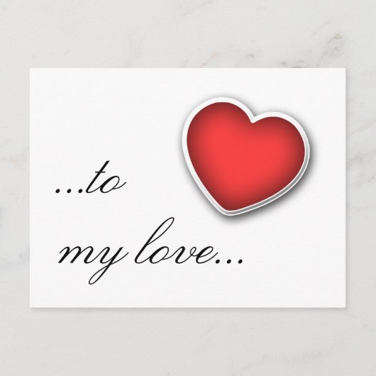 ma carte postale d'amour (Devant)