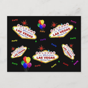 Ma carte postale de fête d'anniversaire à Las Vega