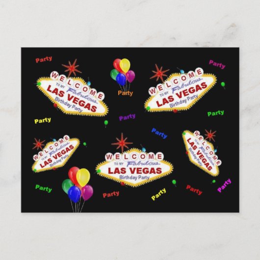 Ma carte postale de fête d'anniversaire à Las Vega (Devant)