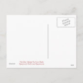 Ma carte postale féline de chat de Valentine (Dos)