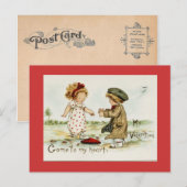 Ma carte postale Valentine Vintage Reproduction (Devant / Derrière)