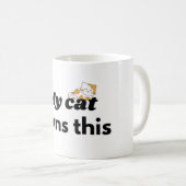 Ma Chatte Possède Cette Tasse de Chat Drôle (Devant droit)