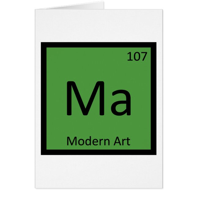 Ma - Chimie d'art moderne Symbole du tableau pério (Devant)