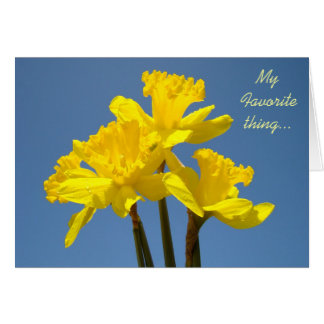 Ma chose préférée est T'aimer ! Cartes jonquilles