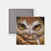 Ma Chouette Saw-Whet ! MAGNET (Recto/Verso)