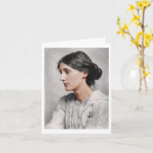 Ma colorisation de carte Virginia Woolf  (Fleur jaune)