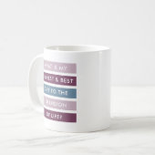 Ma contribution à la vie Motivational Cafe Mug (Devant gauche)