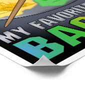 Ma Couleur Favorite Est Backhoe Poster Impression (Coin)