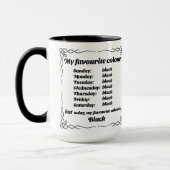 Ma couleur préférée est la Mug noire (Gauche)