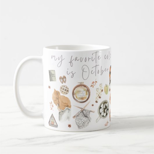 Ma couleur préférée est octobre, Fall Mug (Gauche)