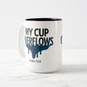 Ma coupe déborde Psaume 23:5 Mug (Devant gauche)